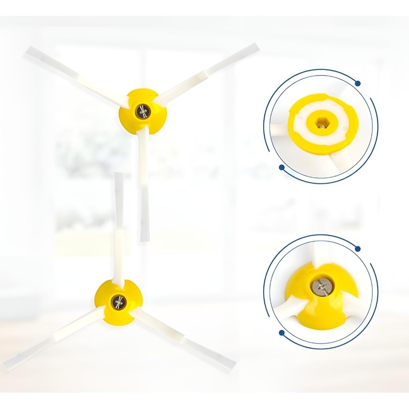 MIRTUX Kit of 9 Side Brushes, Compatible with Roomba Series