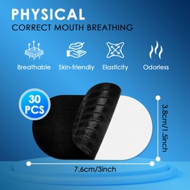 Pack of 30 Sleeping Mouth Plasters, Mouth Plasters Against Snoring, Premium Quality to Prevent Snoring, Improve Sleep Quality, Less Mouth Breathing and Snoring