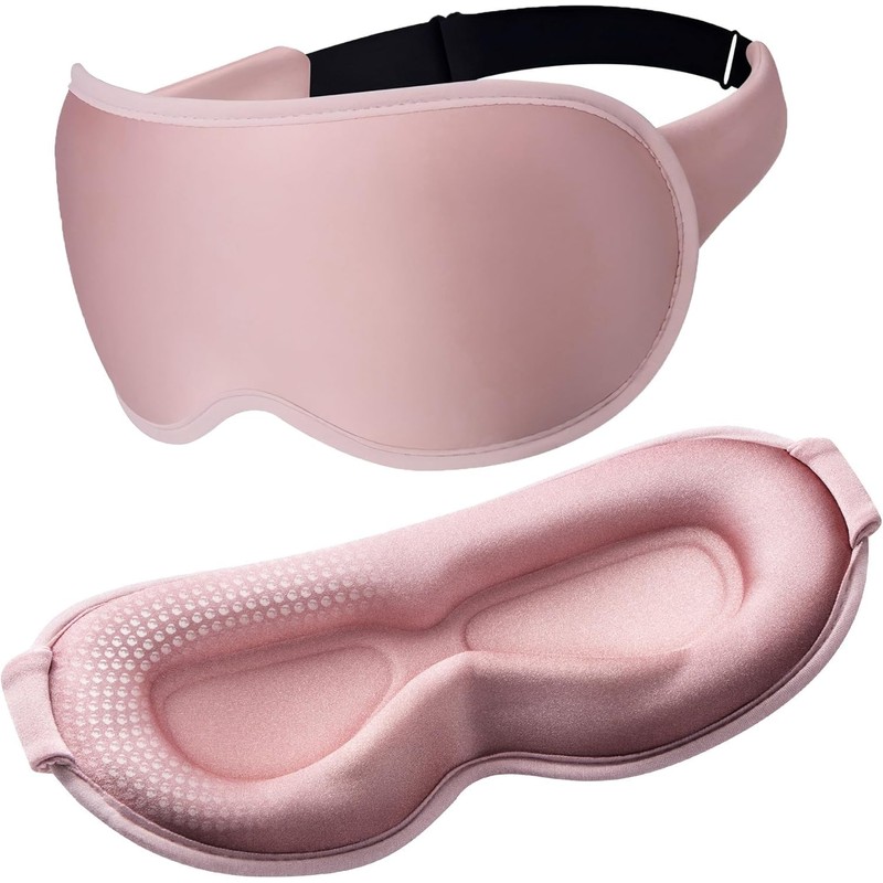 Weighted Eye Masks for Sleep: 3D Contoured Blackout Sleep Mask
