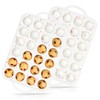 POPYEAH 2Pack Silicone Muffin Pan for Baking with Metal Reinforced