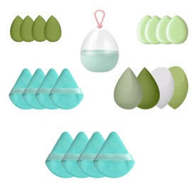 HAPVITAL 21 Pcs Multifunctional Makeup Puff Foundation Sponge Foundation Sponge - Makeup Sponge Concealer Sponge | Drift Bottle, Beauty Egg Set, Filling Powder Puff, Large Cushion with Water, Sponge