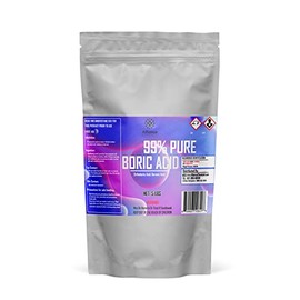 Pure Boric Acid Powder 99% - 5LB Bag - Uses: Medicinal, Home and Garden, Swimming Pools, Cleaning Agent, Fiberglass, Glass Products, Welding Flux - Made In America - Alliance Chemical