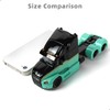 Risopen Semi Truck Toy, 1/64 Scale Alloy Metal Diecast Heavy