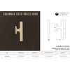 Savannah Solid Brass Cabinet Knob - Matte Black
