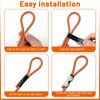BangBoom 20 Pieces Metal Double-Ended Rope Clamps, 1/4" Heavy Duty
