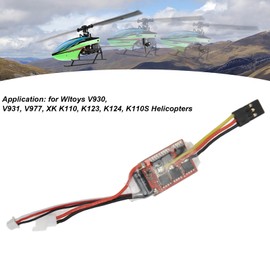 RC Helicopter ESC Lightweight Electronic Speed Controller Compatible Compact Portable K110.003 ESC WLtoys V930 V931 V977 XK K110 K110S K123 K124 K110S
