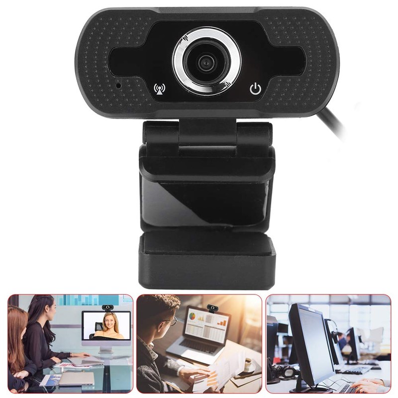 Desktop Webcam 11×9×6 Webcam Computer Camera with Microphone for Pc