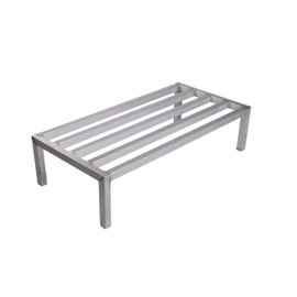 Winholt Equipment DASQ-4-1220 Dunnage Rack, 20" x 48" x 12", All Welded 1-1/2" x 1-1/2" Aluminum Tubular Frame, 1800 lb Capacity, NSF