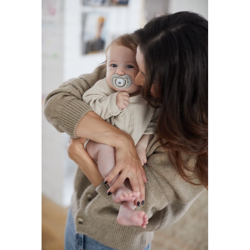 LOVI Schnuller 0-2 Monate, Silikon, BPA-frei, Buddy Bear Kollektion, 2