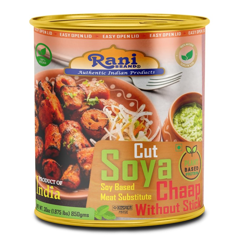 Rani Cut Soya Chaap Whitout Stick (Plant Based Protein) 30oz