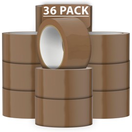 Right Pack Heavy Duty Packing Tape Brown (48MM x 66M) | Packaging Tape | Parcel Tape | Secure Sticky Sealing Tape for Parcel Boxes, Large Postal Bags | Parcel Tape for Packing Boxes (36)