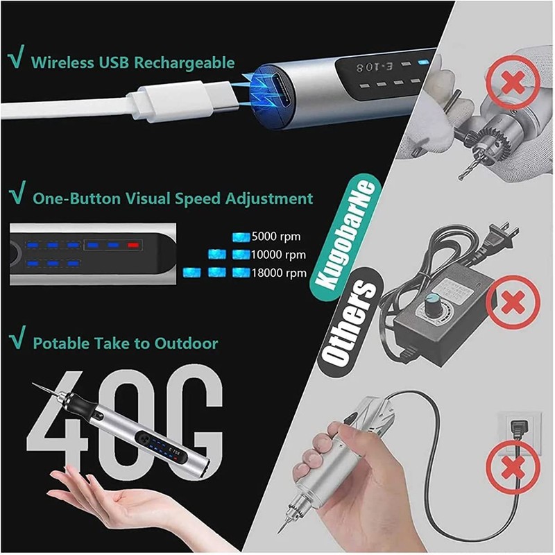 USB Customizer Professional Engraving Pen 30 Bits Engraver Tool for