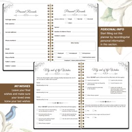 End of Life Planner, Now That I'M Dead, Guided Final Estate Arrangements, Planning Organizer Notebook for Last Wishes, Business Info & Funeral Planning, When I'M Gone Organizer, Death Planner, 5.9"X8.6”