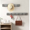 Coat Rack Wall Mounted with 3 Retractable Hooks, Heavy Duty