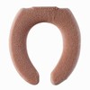 Yokozuna Creation Color Shop U-Shaped Toilet Seat Cover, Brown