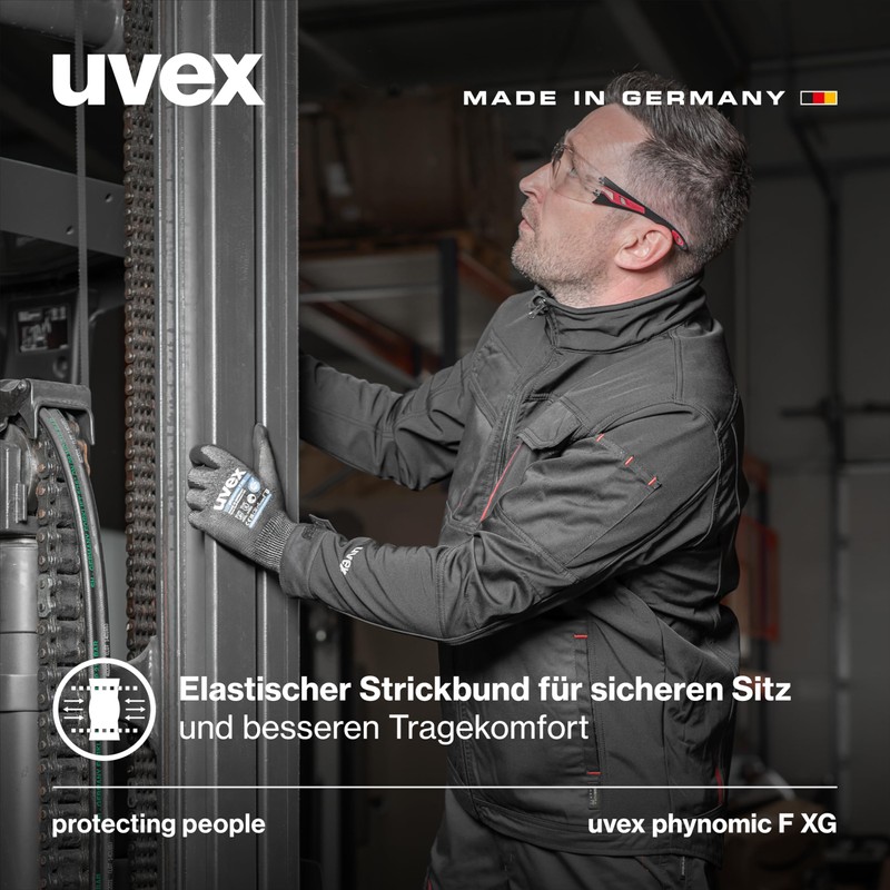 Uvex phynomic F XG, 1 pair, cut protection and grip