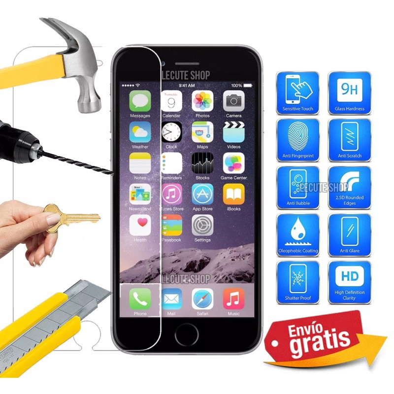 Tempered Glass Mica Cristal Templado Universal 4.3 Gorilla Glass 9h