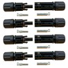 electrosmart 4 x Pairs of Solar Panel Cable Connectors for