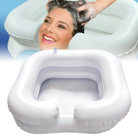 Inflatable Shampoo Basin for Bedridden, Portable Sink for Washing Hair, Inflatable Sink for Detox, Wash Hair in Bed for Elderly, Disabled, Injured, Hair Wash Basin Sink