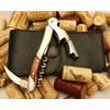 Bellini Professional Rosewood Waiter's Corkscrew with Leather Corkscrew Holster Pouch