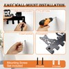 Dog Leash Holder for Wall with 8 Hooks, Heavy Duty
