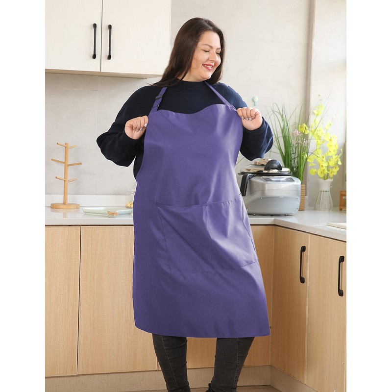 Plus Size Aprons for Women with Pockets Durable Long Adjustable