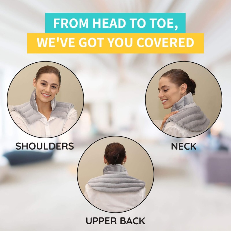 Heating Pad Solutions - Neck and Shoulder Microwavable Heating Pads