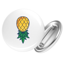 Huuraa Ansteckbutton Ananas Comic Geschenk Größe 59mm Ananas Accessoire