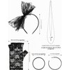Accesorios de fiesta retro años 80 – Diadema, guantes, aretes,