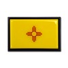 New Mexico State Flag Black Metal Car Emblem