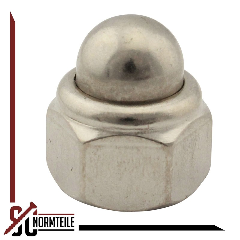 Acorn Nuts (Self-Locking) - M6 - (Pack of 10) -