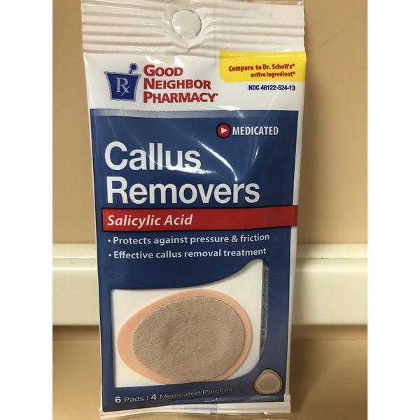 GNP Callus Removers (6 Pads - 4 Patches)
