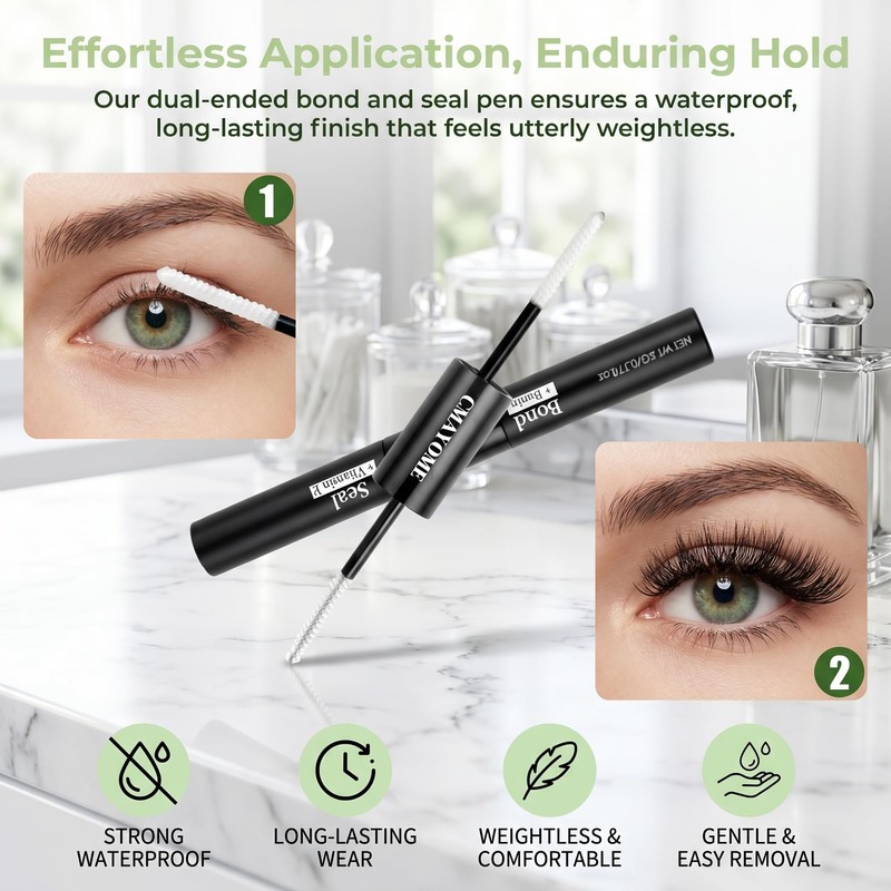 Individual Eyelashes Lash Clusters Kit 551 Pcs 10-16MM with Tweezer