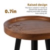 KGPLOME Plant Stand Indoor,Mid Century Walnut Wood Plant Table, Heavy