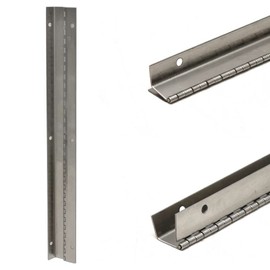 Jet Boat Offset Piano Hinge 400135 | 20 Gauge Steel 15 x 1 3/4 Inch