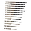 13Pcs Twist Drill Bit 1/4in Hex Shank 1.5‑6.5mm Fast Change