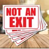 (5 Pack) Not an Exit Signs for Business 10"x7" Self
