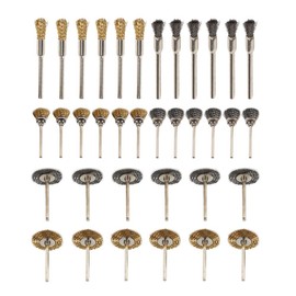 Zerodis 36 x Brass Polishing Brush Set for Drilling Tools Stainless Steel Wire Metal Drill Rotary Brushes