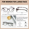 OCCI CHIARI Reading Glasses for Round Face Women Lightweight Eye