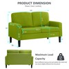 BEEY Modern Loveseat Sofa, 53" Small Loveseat for Small Spaces,