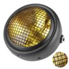 7in 55W Motorcycle Grill Headlight Retro Style Halogen Head Lamp