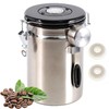 SUEIANNMN1.8L Coffee Canister Airtight, 26oz Coffee Storage Container Stainless Steel
