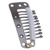 100pcs 10 Teeth Wig Clip Stainless Steel DIY Hairpiece Snap
