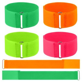 GALPADA 6pcs 3 Legged Race Bands Adjustable Tie Three-leg Ropes Nylon Tie Bands for Kids Legged Race Game Mixed Colors