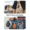 pullther Retractable Key Ring - 360° Rotatable, Durable Extendable Carabiner