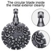 2 Pieces Yarn Cutter Pendants Antique Gold Silver Metal Thread