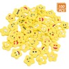 Koogel Smiley Face Eraser, Pack of 100 Children's Small Funny