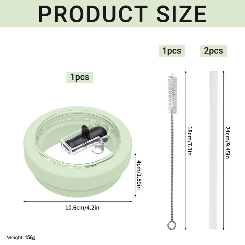 Replacement Lid for 40 oz Cups, Reusable Leak-proof and Dustproof,