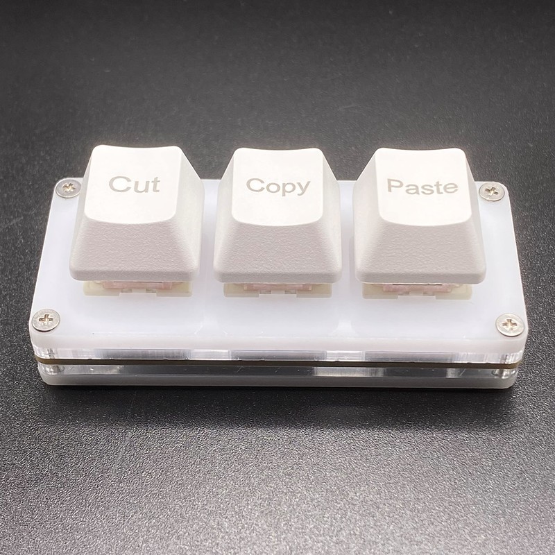 BTXETUEL Mini 3-Key Cut Copy Paste Keyboard Ctrl X C