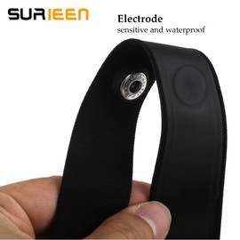 Surieen Heart Rate Monitor Chest Strap Replacement, Adjustable Elastic Sports Heart Rate Soft Chest Strap Compatible with Garmin Bryton XOSS iGPSPORT Heart Rate Monitor(Hole distance:4.5cm/1.77in)
